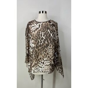 Chicos Animal Print Blouse